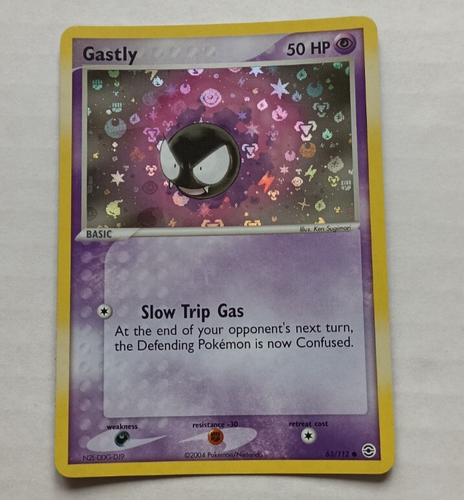 Gastly 63/112 Reverse Holo - EX FireRed & LeafGreen Near Mint - Mint