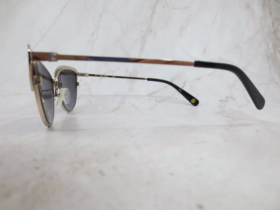 Nine West Sunglasses Frame NW128S-001 Women's Black Half Rim Cat Eye 56-15-135 - Image 3 of 4