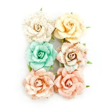 Prima Flowers - Heaven Sent 2 - EVELYN Paper Flowers 6/pk #597054