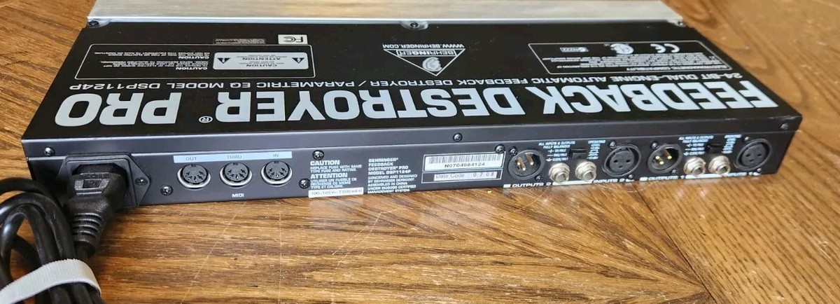 BEHRINGER DSP1124P フィードバックデストロイヤー BEHRINGER DSP1124P フィードバックデストロイヤー Behringer