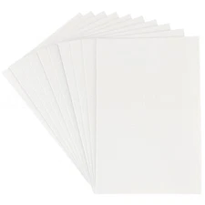White Foam Sheets - 8" x 12" - Large Self Adhesive 8x12 Craft Pads - 10 20 100