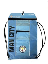 Manchester City Cinch Blue Backpack Mochila Book Bag Gym drawstring Sack Soccer
