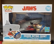 Funko Pop Vinyl Shark Biting Quint 760 Jaws New in Box Ships Free !!!!!
