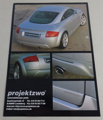 Prospekt / Design-Programm Audi TT projektzwo Typ 8N - Bild 2 von 2