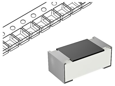 100X 0201WMJ033JTEE Widerstand: thick film SMD 0201 3,3Ω 50mW ±5% -55-125°C ROYA