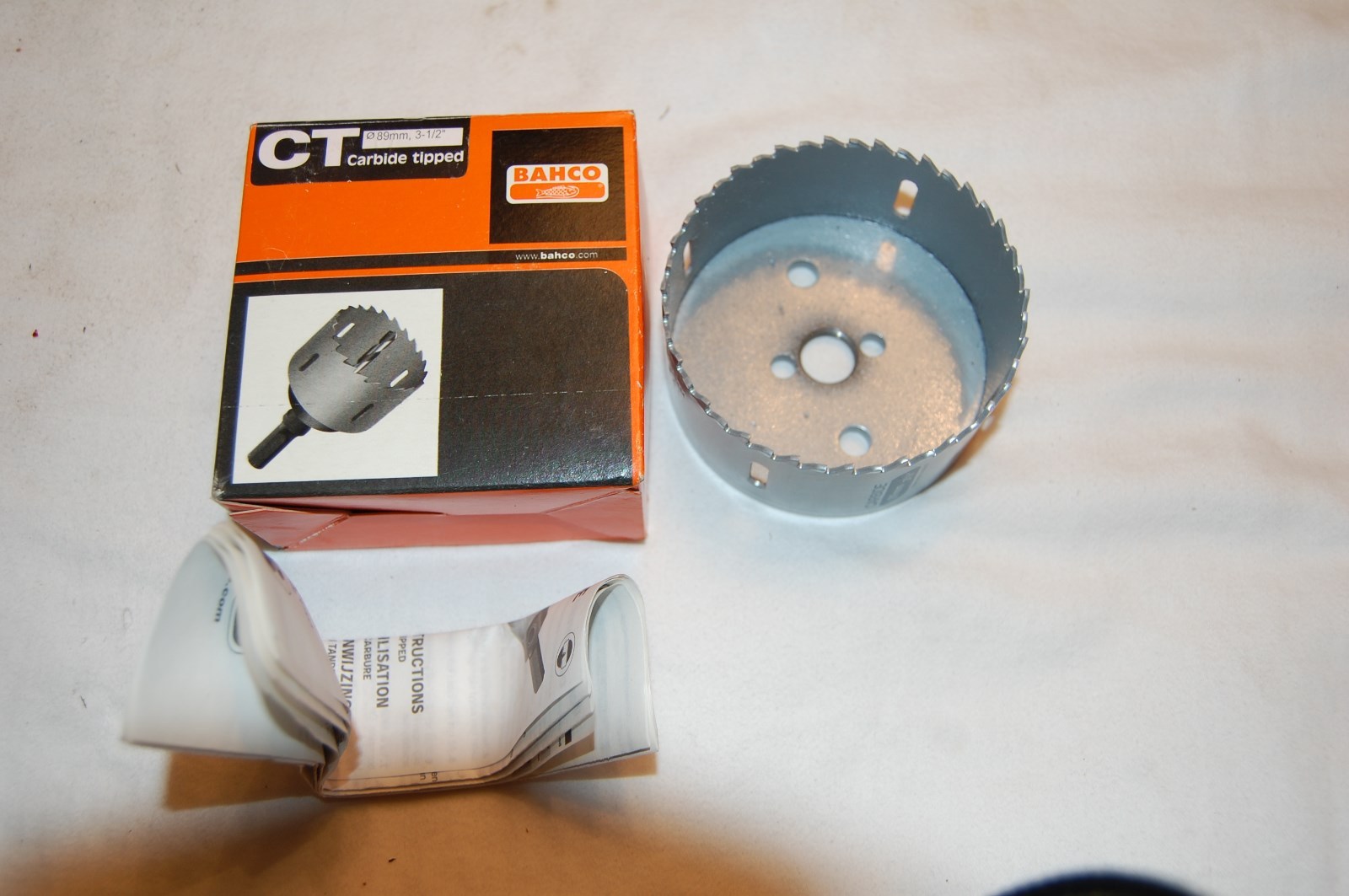 Bahco 31/2" 89mm Carbide Tipped Hole Saw 383289 eBay