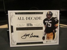 National Treasures All Decade Autograph Steelers Joe Greene 08/25  2016