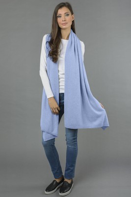 blue cashmere wrap