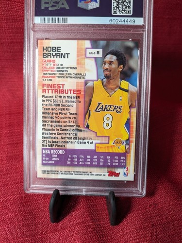 Kobe Bryant 2000 Topps Finest #8 PSA 10 Gem Mint Lakers Color Match ๐๐ - Picture 2 of 2