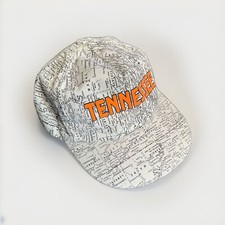 Vintage Tennessee Hat Snapback Cap All Over Print State Map 90s Made in USA