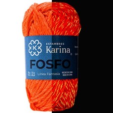 POLYESTER YARN THAT GLOWS IN THE DARK PHOSPHORESCENT OR FLUORESCENT 1.8OZ/50 GR