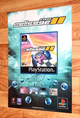 2000 Rollcage Stage II 2 Vintage Game Store Promo Poster PS1 PlayStation 