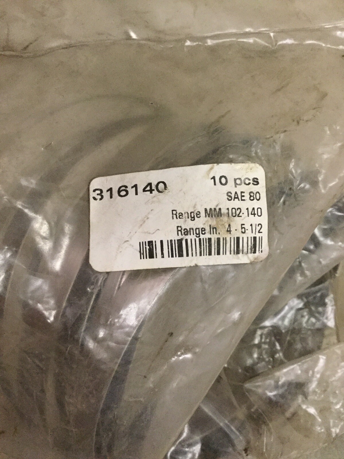 Awab Llc 316140 316 Stainless Steel Hose Clamp 4 To 51/2" 10/Box MD eBay