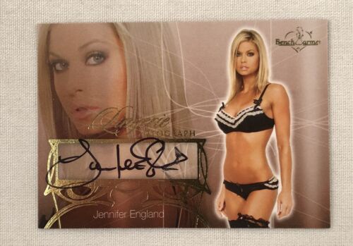 2013 Benchwarmer Hobby Jennifer England Autograph Lingerie Card #19 Bench Warmer - Picture 1 of 2