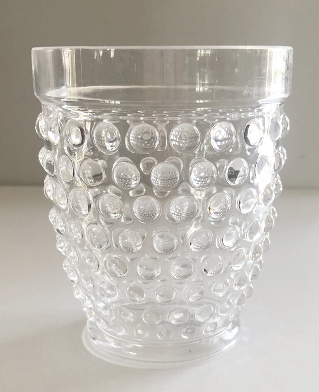Shabby Chic Hobnail Acrylic Drinkware Glasses Outdoor 4x3.25" Set of 6