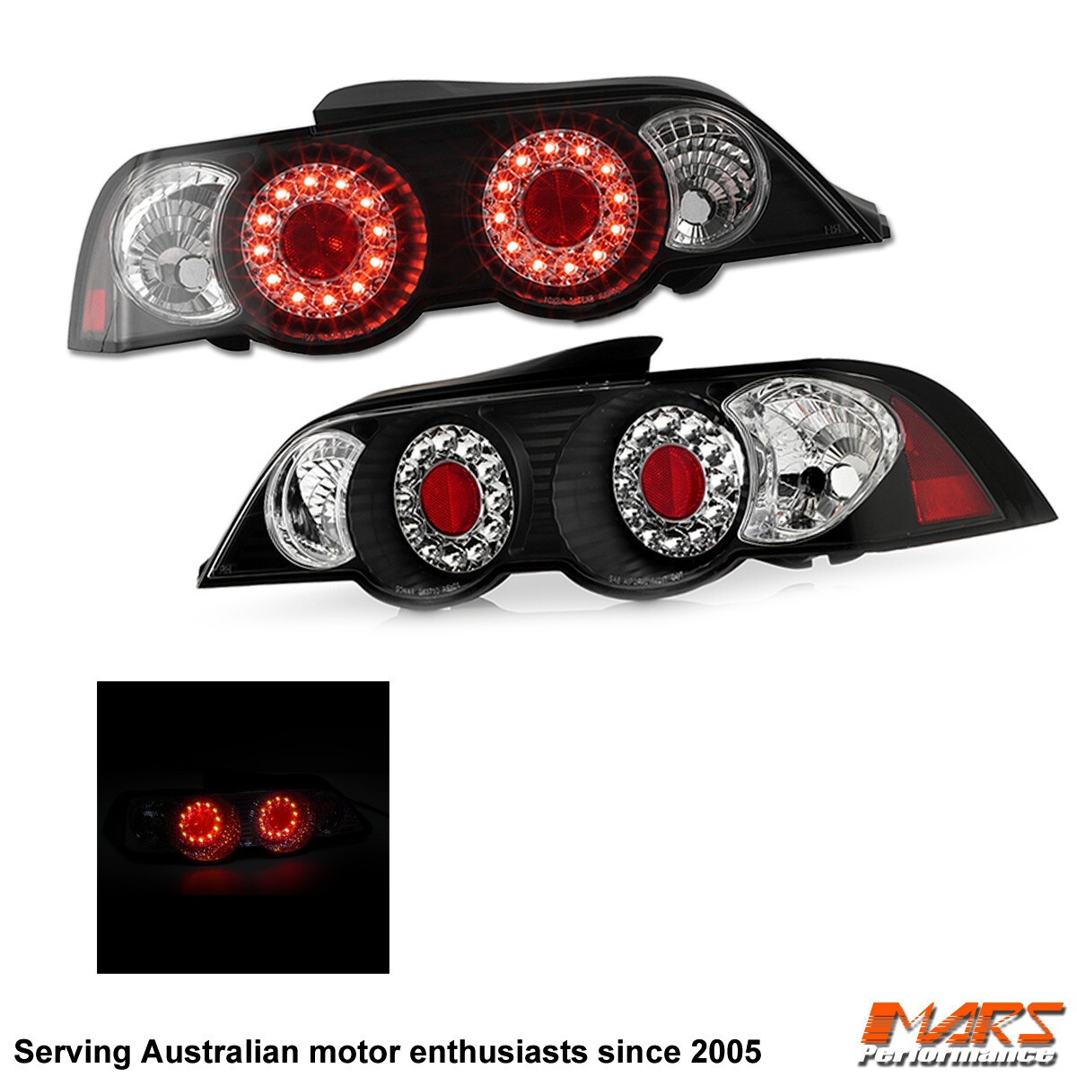 JDM Black LED Altezza Tail Lights for HONDA INTEGRA DC5 2001-2004