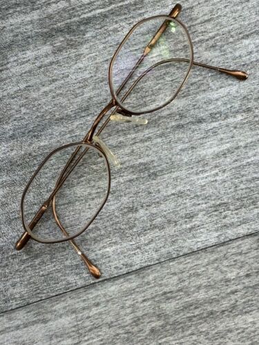 Polo Ralph Lauren Made In Italy Wire Rim Full Frame Oval Eyeglasses Copper 140 - Picture 14 of 24