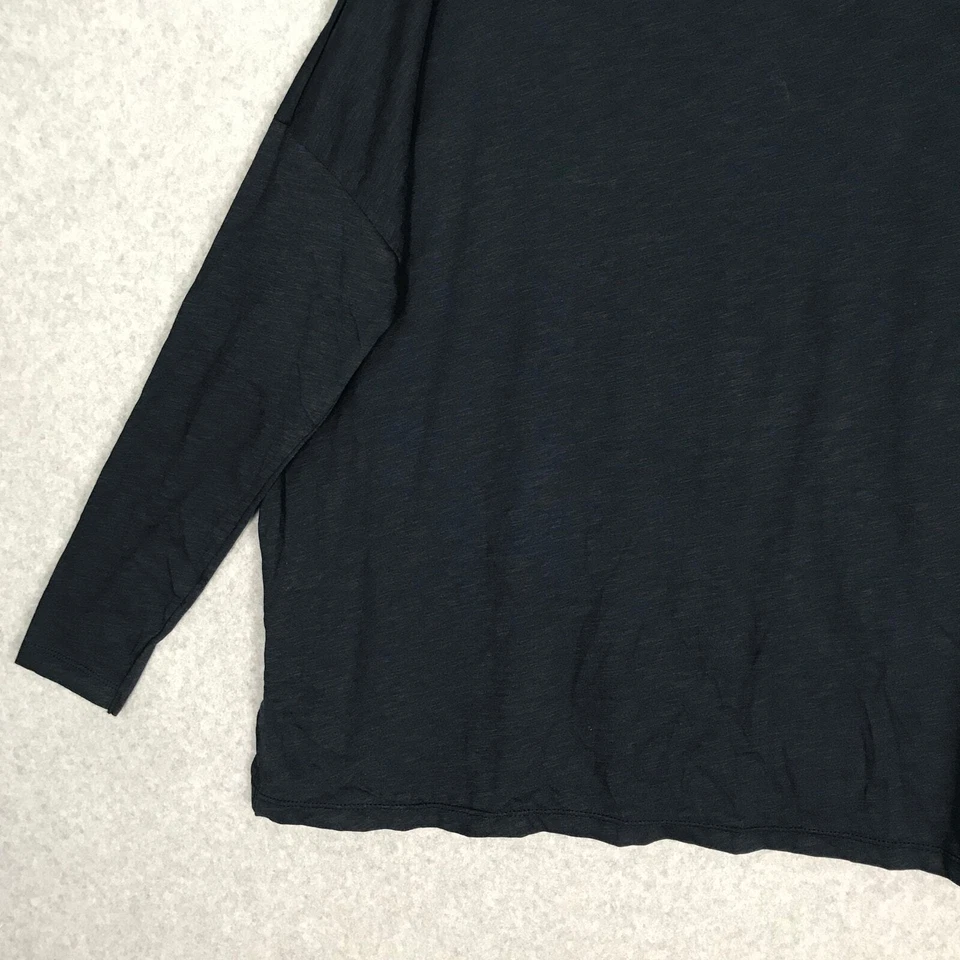 C&C California Shirt Small Navy Pima Cotton Basic Oversized Stretch Slouchy - Image 3 of 4