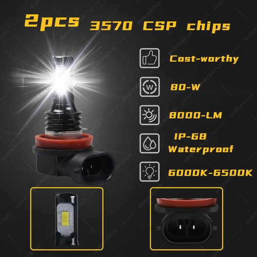For Jeep Grand Cherokee 2014-2018 Combo 6x 6000K LED Headlight + Fog Light Bulbs - Picture 11 of 12