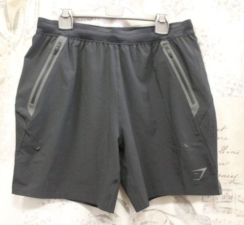 Pantaloncini sportivi firm GYMSHARK uomo ART.A1A4M colore nero taglia L NUOVI condizioni - Foto 1 di 22