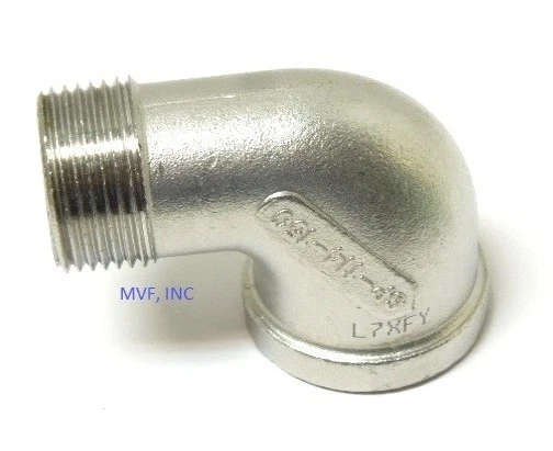 1-1/4" 150 Threaded (NPT) 90° Street Elbow 304 Stainless Steel SS100741304 - Image 2 of 4