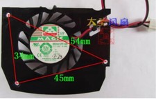Original MBA4412HF-A09 Fan 12V 0.24A 2pin Hole spacing 34mmx45mmx 54mm