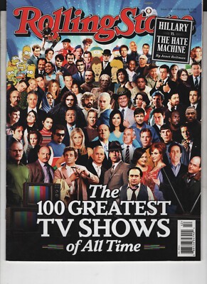 THE 100 GREATEST TV SHOWS OCTOBER 6 2016 ROLLING STONE MAGAZINE NO LABEL