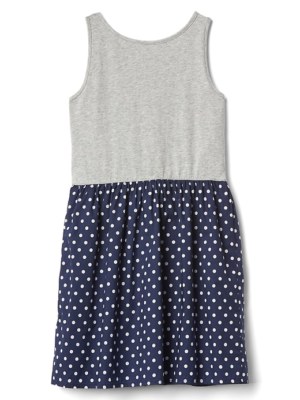 gap blue polka dot dress Nineties "GAP" Polka Dot Rayon Dress  Community Thrift and Vintage