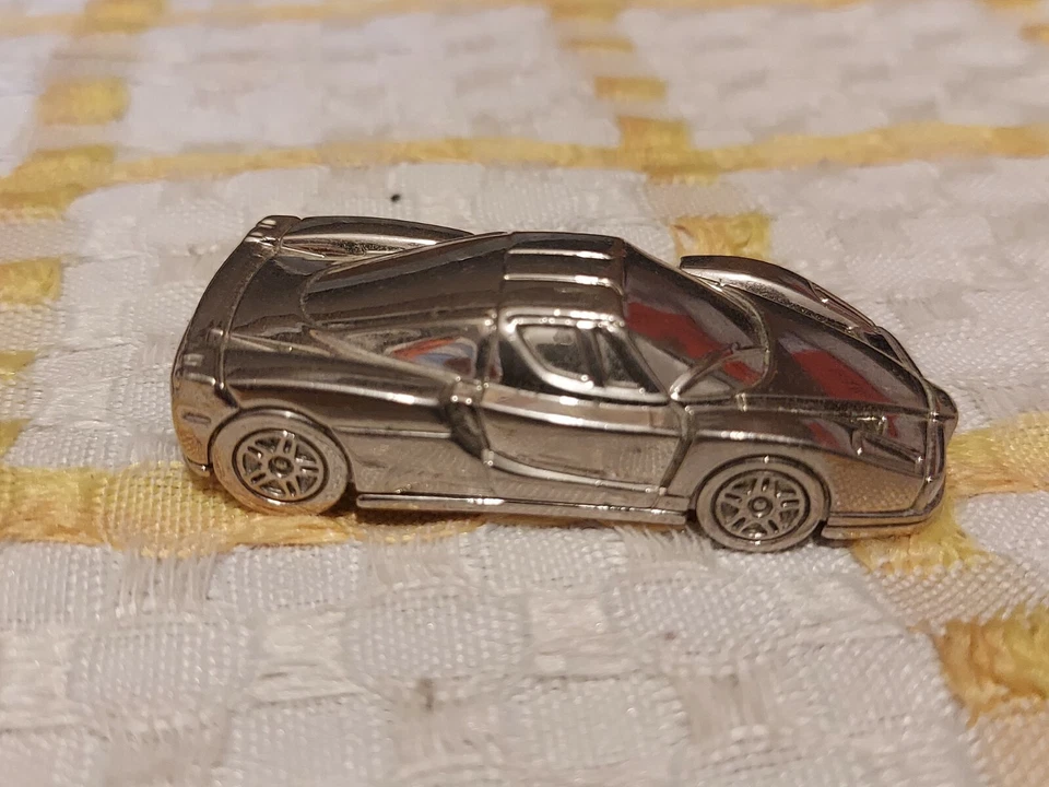 ENZO FERRARI MODELLINO AUTO SPORTIVA Silver Plated argento - Immagine 3 di 4