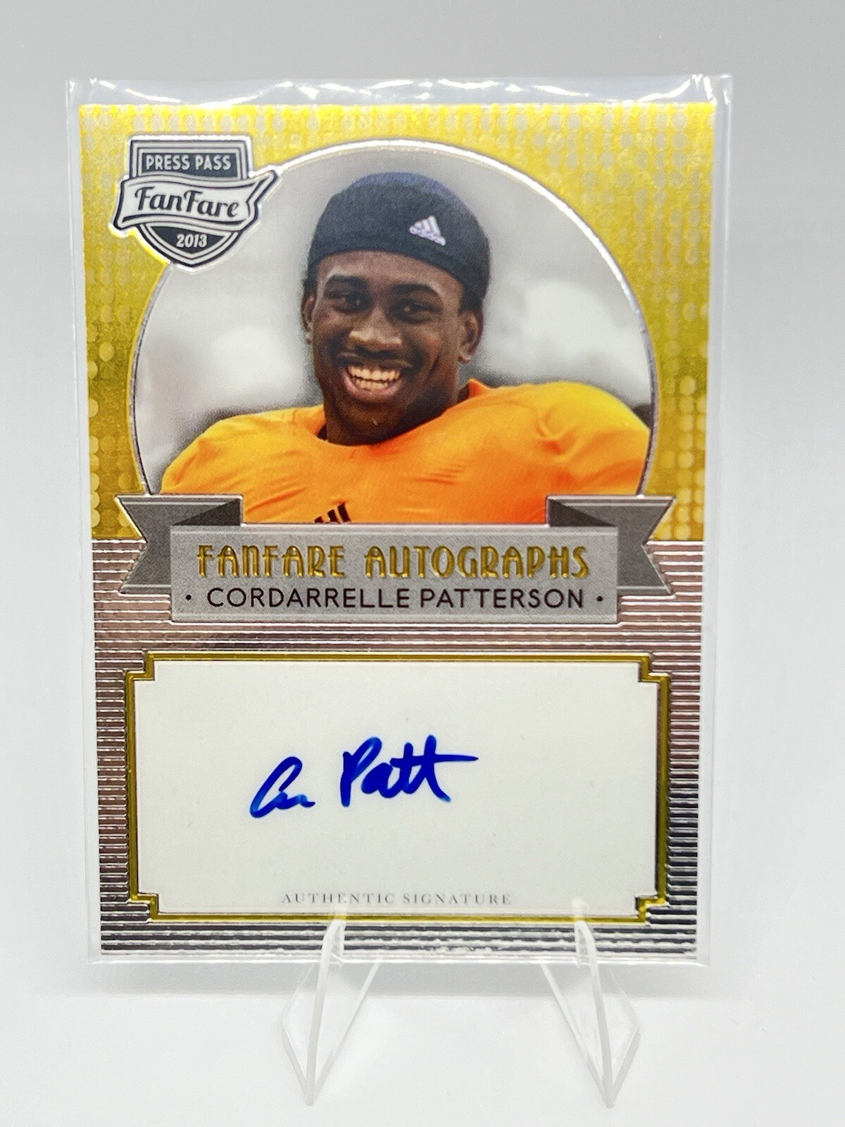 Cordarrelle Patterson Press Pass Fanfare #FFCP Autograph