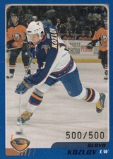 2003-04 Topps Blue #196  SLAVA KOZLOV  500/500  Atlanta Thrashers *eBay 1 of 1 *