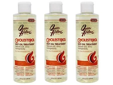 3 Pack Queen Helene Cholesterol Hot Oil Treatment Dry Over Processed Hair 8 Oz