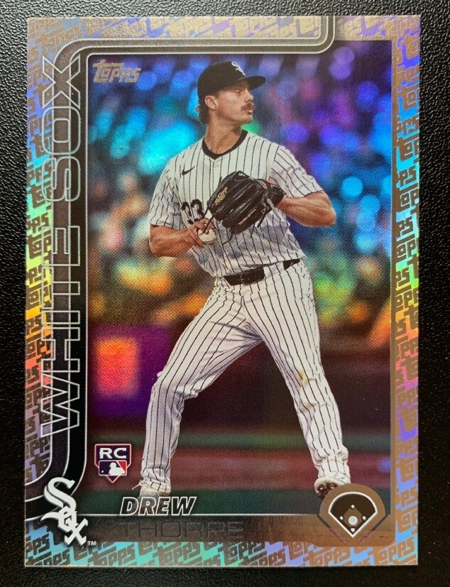 2025 Topps Drew Thorpe RC #320 Topps Foil Pattern SP🔥White Sox Rookie Arm