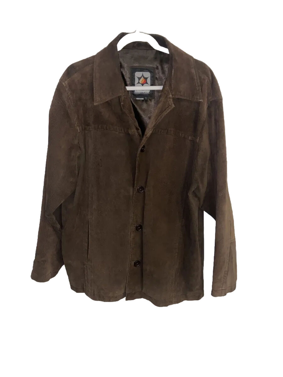 VTG RedSand Suede Leather Jacket Brown Lined Mens Large VTG RedSand Suede Leather Jacket Brown Lined Mens Large