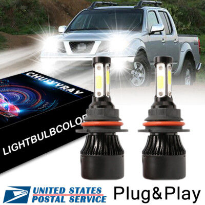 For Nissan Frontier Pickup trucks - 9007 LED Headlight Bulbs High Low Dual Beam