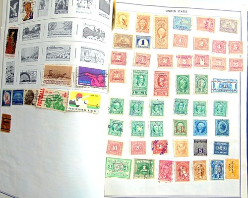 AMBASSADOR ALBUM WITH MANY DIFFERENT STAMPS FROM AROUND THE WORLD. Over 1000 pie - Picture 5 of 14