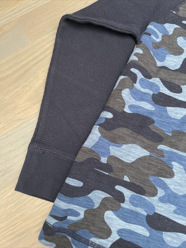 NWT Gymboree Boy WINTER FALL 2-piece blue camouflage shirt navy pants SET 8 - Picture 10 of 11