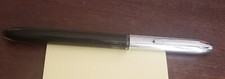 Vintage Sheaffer’s Fountain Pen 304 NIB Black Body Chrome Cup Made in USA P111
