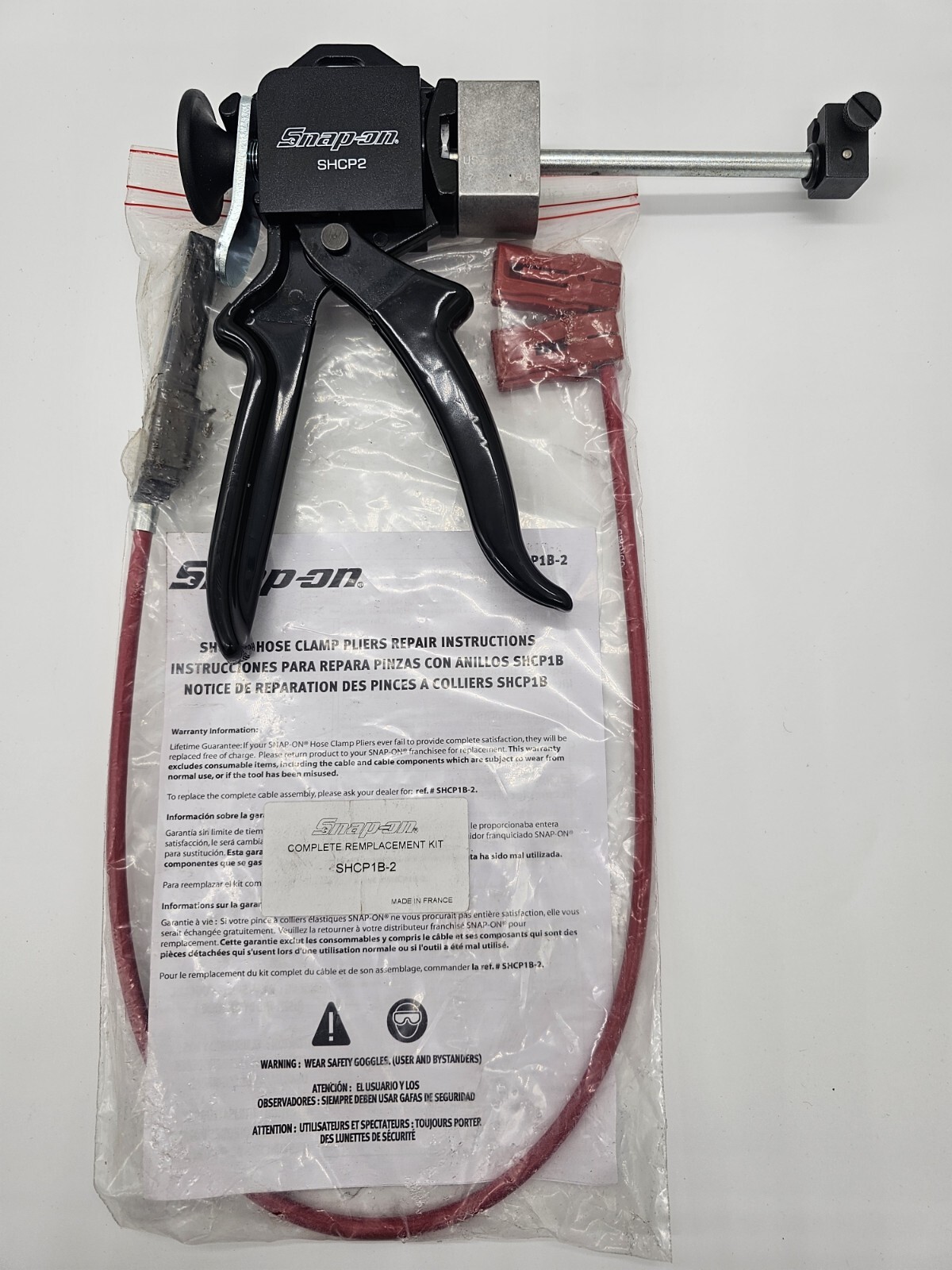 Snap On Remote Hose Clamp Pliers Replacement Kit SHCP2 SHCP1B2 NEW