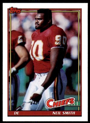 1991 Topps Neil Smith Kansas City Chiefs #134