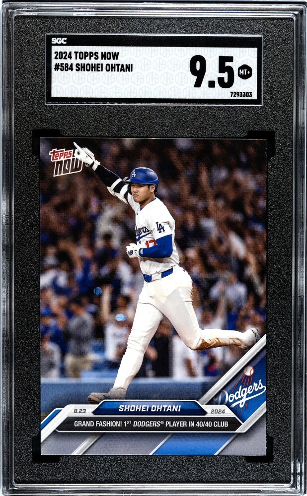 2024 Topps Now #584 Shohei Ohtani SGC 9.5 MINT+ 40/40 MVP Dodgers