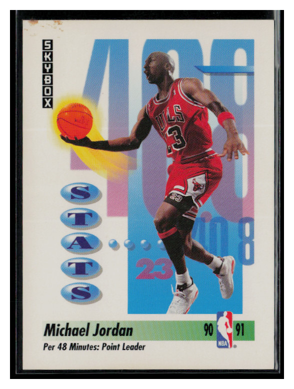 1991 SkyBox - 48 Minute Points Leader #307 Michael Jordan