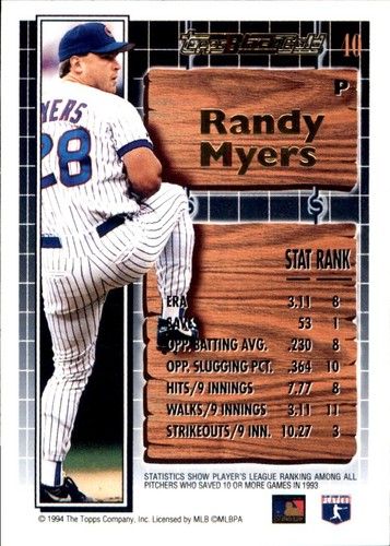 1994 Topps INSERT OR NOIR ⚾ VOUS CHOISISSEZ VOS FAVORIS 🧢 CARTES DE BASEBALL MLB ⚾ - Photo 64 sur 78