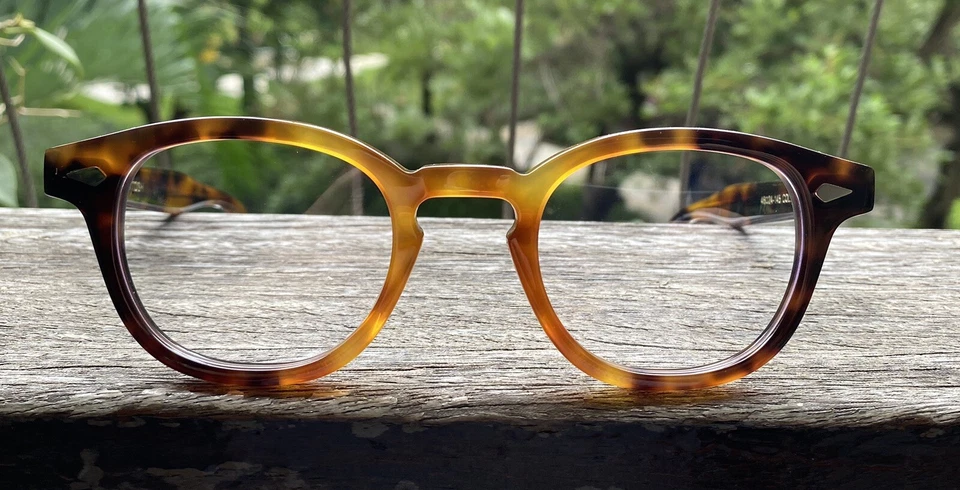 Men Tobacco Glasses High Quality Women’s  Acetate Eyeglasses Johnny Depp Glasses - Image 2 of 4