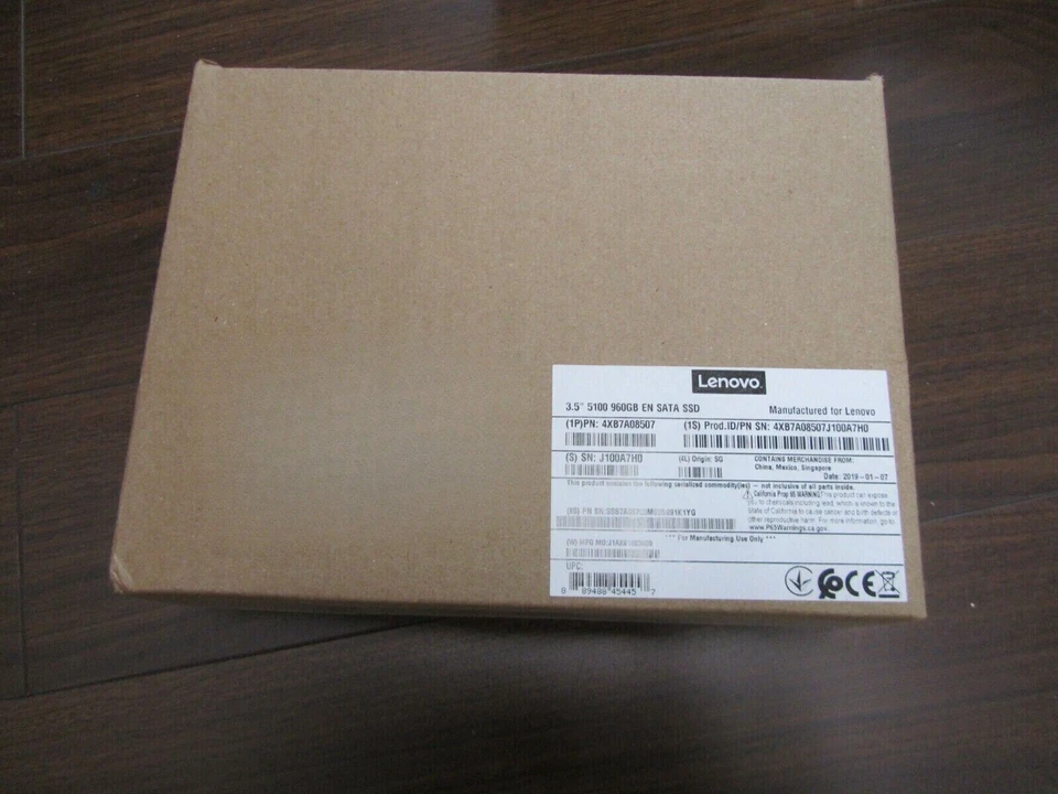 Lenovo 01PE067 960GB 4XB7A08507 SATA ThinkSystem 3.5" Entry 6Gb Hot Swap SSD - Image 3 of 3