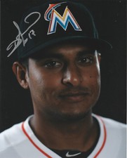 DONOVAN SOLANO SIGNED AUTO'D 8X10 PHOTO FLORIDA MIAMI MARLINS YANKEES DODGERS D