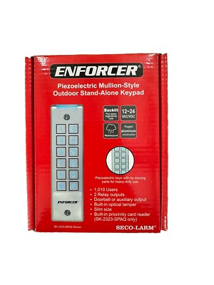 Seco-Larm Enforcer Mullion-Style Weatherproof stand-alone Keypad [SK-2323-SPQ]