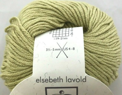 Elsebeth Lavold BAMBOOL #8 Peridot Green Yarn Skeins Bamboo Wool Worsted Italy