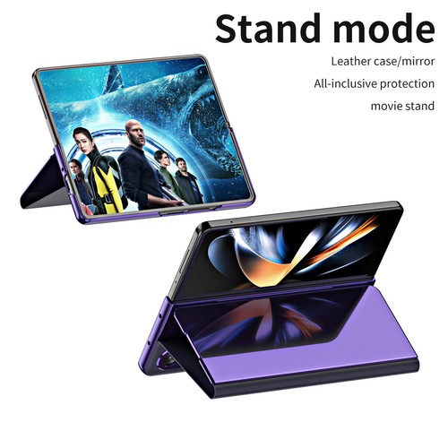 Funda Magnética S-View Espejo Chapado Soporte Para Samsung Galaxy Z Plegable 5/4/3/2 - Imagen 52 de 53