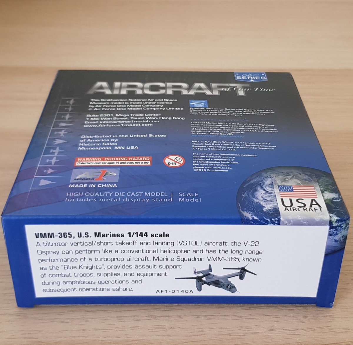 AF1 V22 OSPREY ブルーナイツ V-22 Osprey - VMM-365 Blue Knights - Air Force 1 Models AF1-0140A